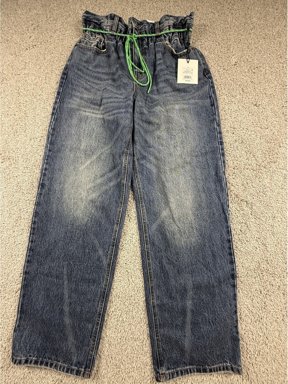 NWT KBB By Hahlana Highest Rise Barrel Jeans Size 6
